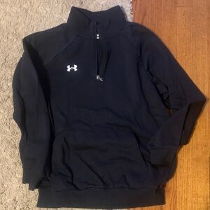 Under Armour black  Half-Zip Pullover medium like new